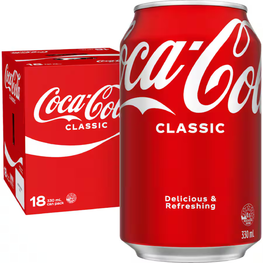 Coca-Cola Soft Drink 330ml 18-Pack