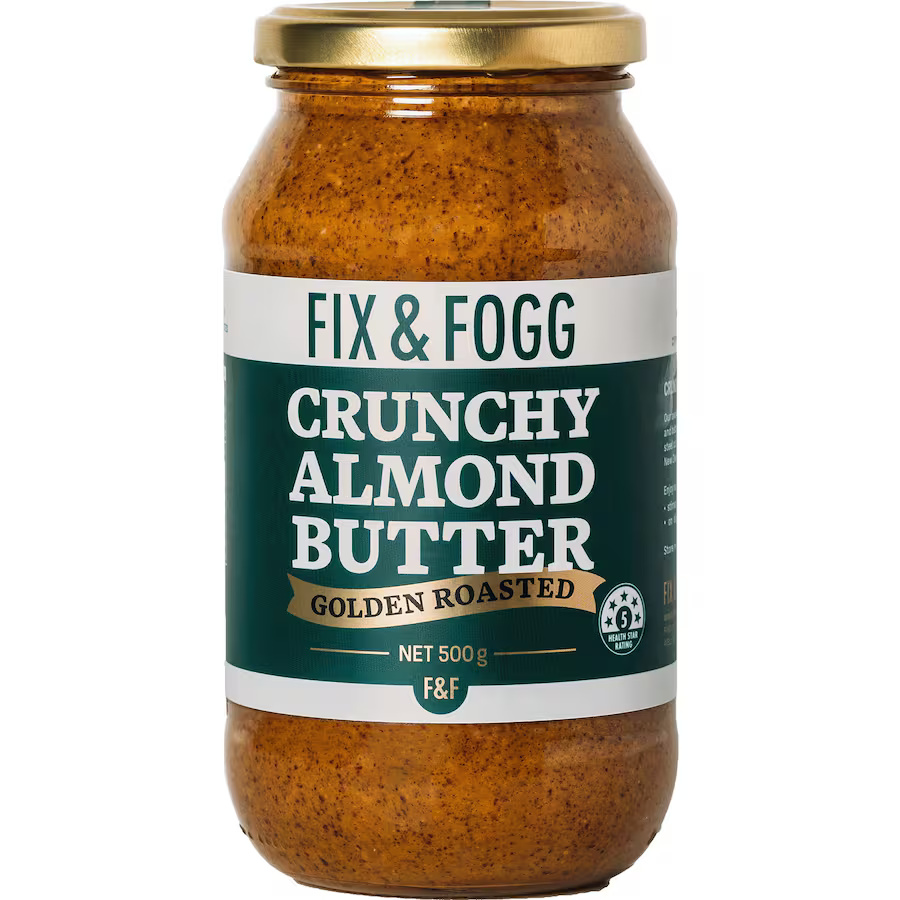 Fix & Fogg Almond Butter – Crunchy (500g)