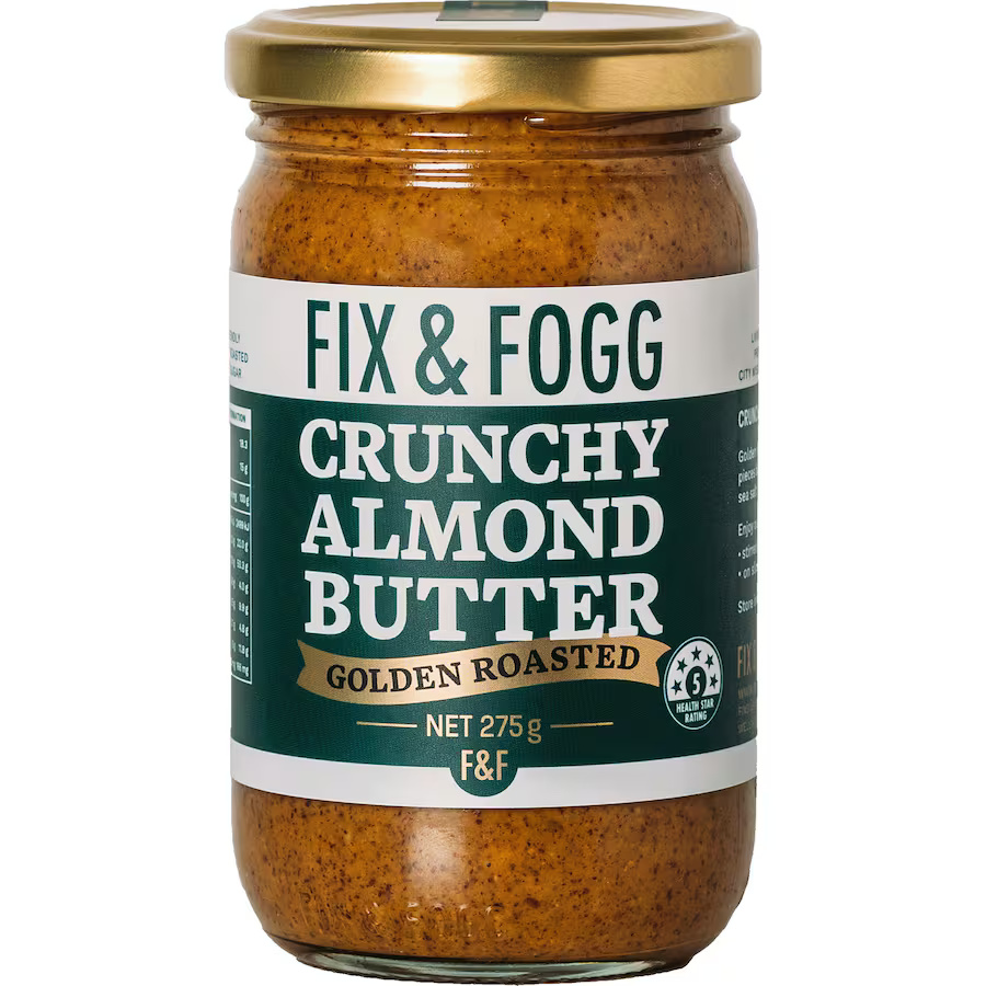Fix & Fogg Almond Butter – Crunchy (275g)