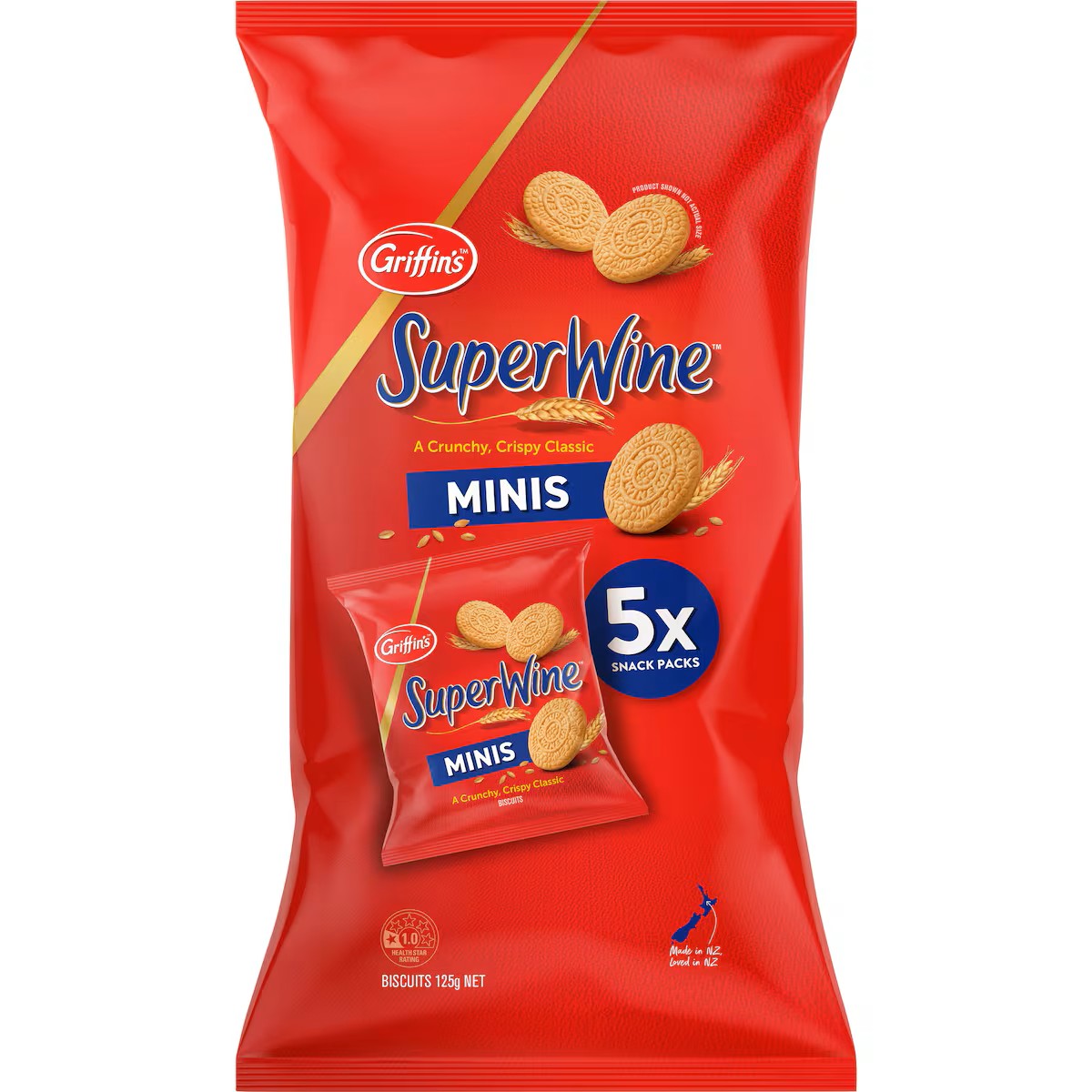 Griffin's Superwine Minis Biscuits 125g