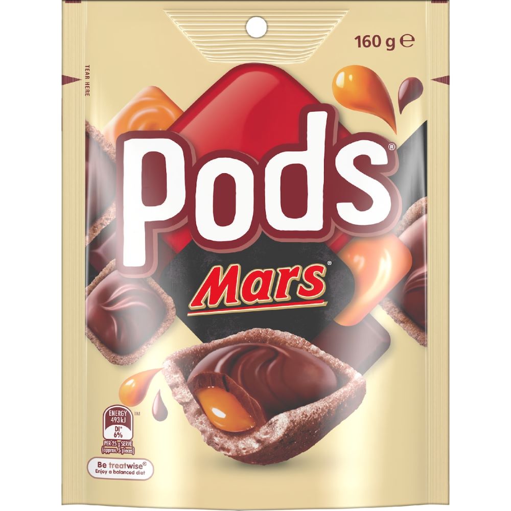 Pods Mars Chocolate Bag 160g