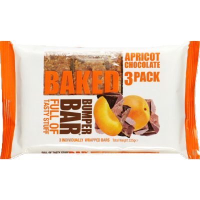 Cookie Time Apricot Chocolate Bar 3 x 75g