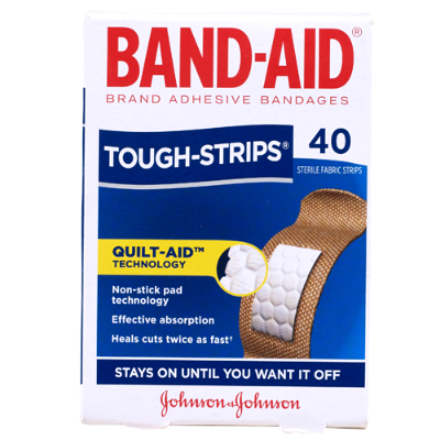 Band-Aid Tough-Strips Sterile Fabric Strips 40pk