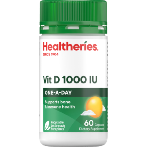 Healtheries Vit D 1000IU One A Day Capsules 60pk
