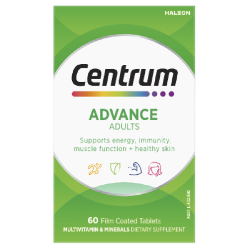 Centrum Advance Adults Film Coated Tablets 60pk