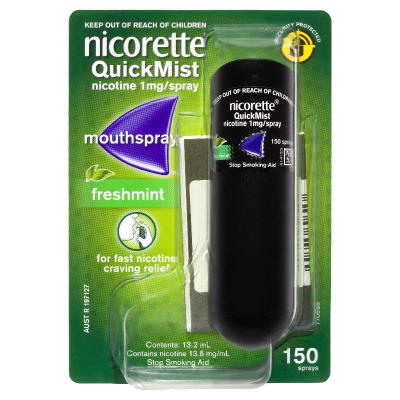 Nicorette Quickmist Fresh Mint Stop Smoking Aid ea