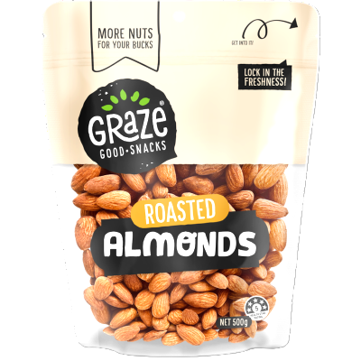 Graze Roasted Almonds 500g
