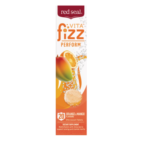 Red Seal Vita Fizz Perform Orange Mango Effervescent Tablets 20pk