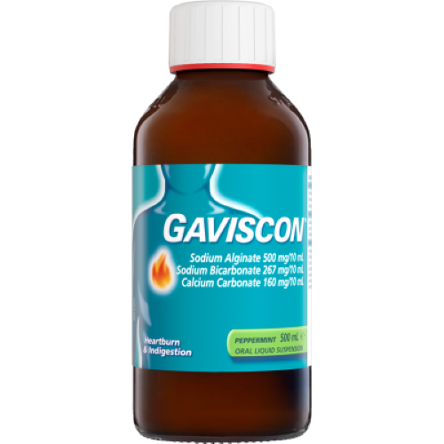 Gaviscon Peppermint Heartburn & Indigestion Relief Liquid 500ml