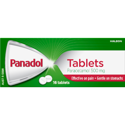 Panadol Paracetamol 500mg Tablets 16pk