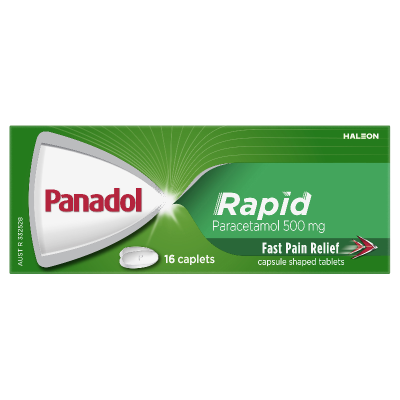 Panadol Rapid Paracetamol 500mg Capsules 16pk