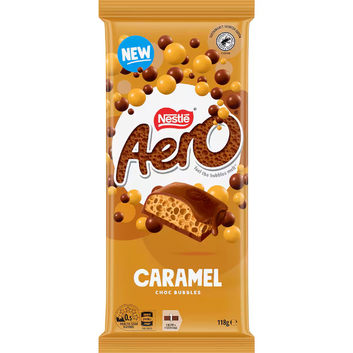 Chocolate Block Nestle Aero Aero Caramel 118g