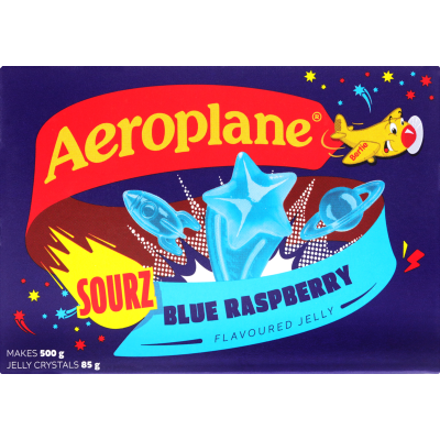 Aeroplane Sourz Blue Raspberry Jelly 85g