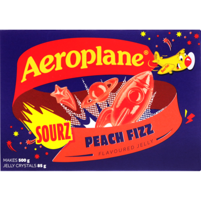 Aeroplane Sourz Peach Fizz Jelly 85g