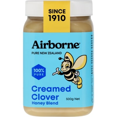 Airborne Creamed Clover Honey 500g