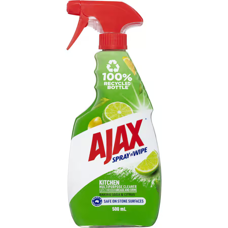 Ajax Spray n' Wipe Baking Soda Kitchen Multipurpose Cleaner 500ml