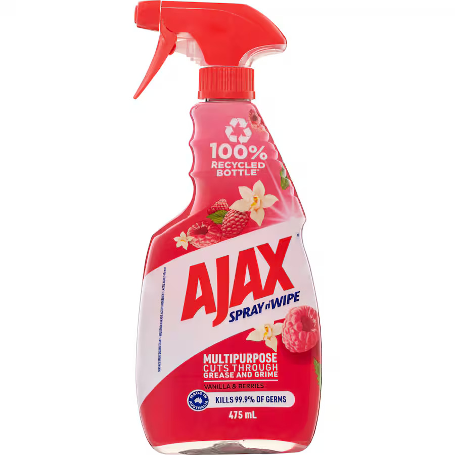 Ajax Spray n' Wipe Vanilla & Berries Multipurpose Cleaner 475ml