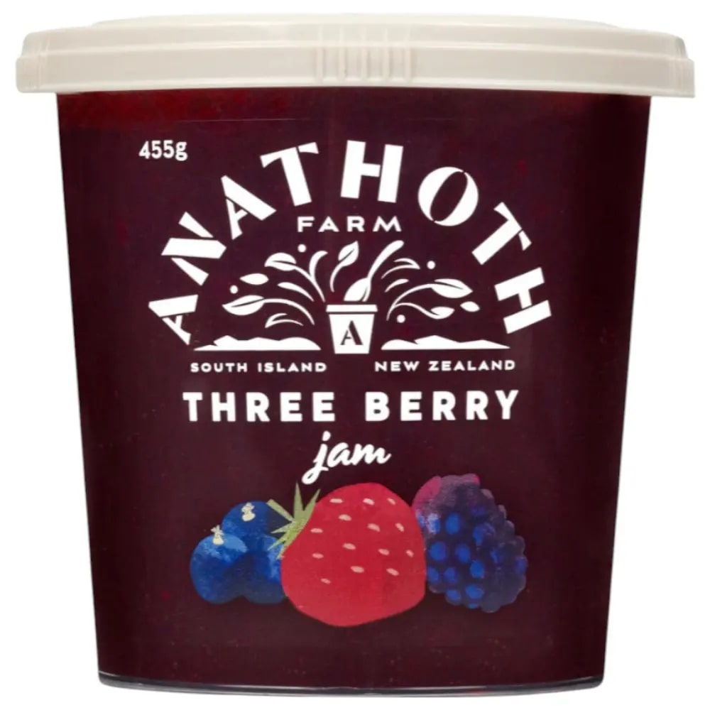 Anathoth Farm Three Berry Jam 455g