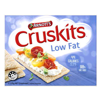 Arnott's Cruskits Low Fat Crispbread 125g