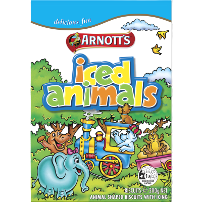 Arnott's Iced Animals Biscuits 200g