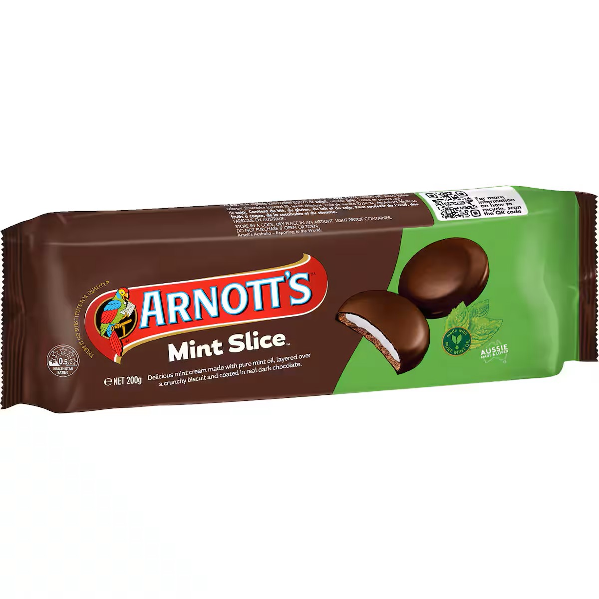 Arnott's Mint Slice Biscuits 200g