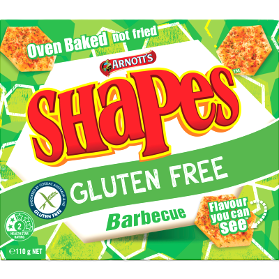 Arnott's Shapes Gluten Free Barbecue Snacks 110g
