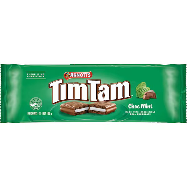 Arnott's Tim Tam Choc Mint Biscuits 165g