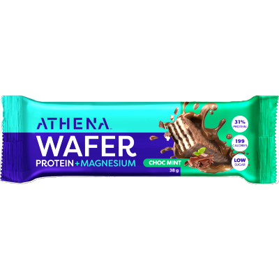 Athena Chocolate Mint Wafer Protein + Magnesium Bar 38g