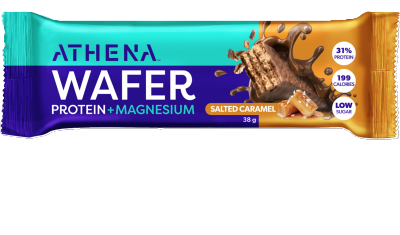 Athena Salted Caramel Wafer Protein + Magnesium Bar 38g
