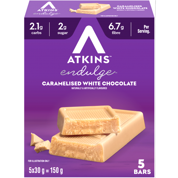 Atkins Endulge Caramelised White Chocolate Bars 5 x 30g
