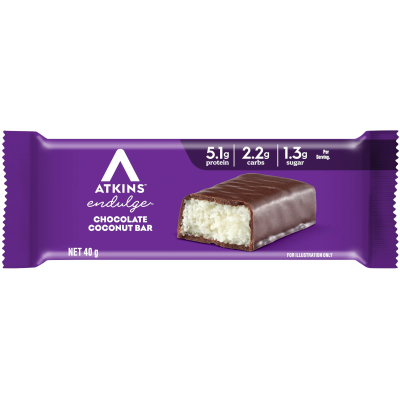 Atkins Endulge Chocolate Coconut Bar 40g