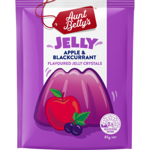Aunt Betty's Apple & Blackcurrant Flavoured Jelly Crystals 85g
