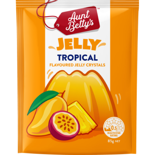 Aunt Betty's Tropical Flavoured Jelly Crystals 85g