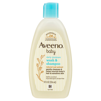 Aveeno Baby Daily Moisture Wash & Shampoo 236ml