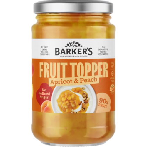 Barker's Apricot & Peach Fruit Topper 300g