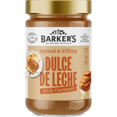 Barker's Dulce De Leche Milk Caramel Spread & Filling 400g