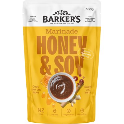 Barker's Honey & Soy Marinade 300g