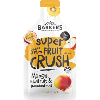 Barker's Mango Kiwi & Passionfruit Super Fruit Crush 90g