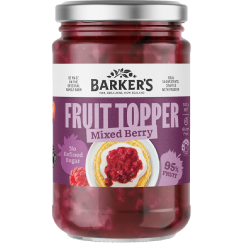 Barker's Mixed Berry Fruit Topper 300g