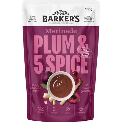 Barker's Plum & Five Spice Marinade 300g