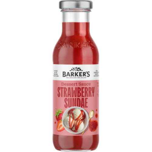 Barker's Strawberry Sundae Dessert Sauce 335g