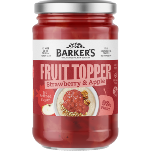 Barker's Strawberry & Apple Fruit Topper 300g