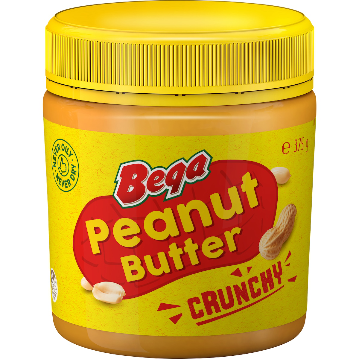 Bega Crunchy Peanut Butter 375g