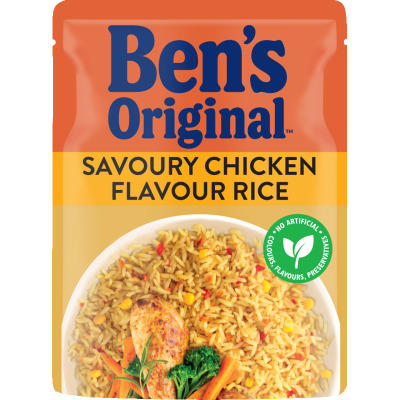 Ben's Original Savoury Chicken Flavour Rice Microwave Pouch 250g