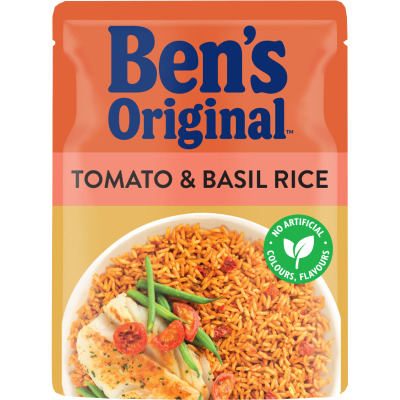 Ben's Original Tomato & Basil Rice Microwave Pouch 250g