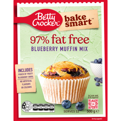 Betty Crocker 97% Fat Free Blueberry Muffin Mix 500g