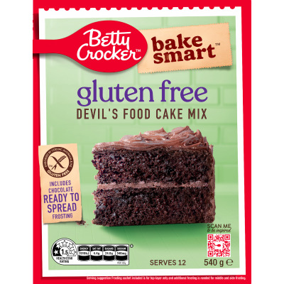 Betty Crocker Gluten Free Devils Food Cake Mix 540g