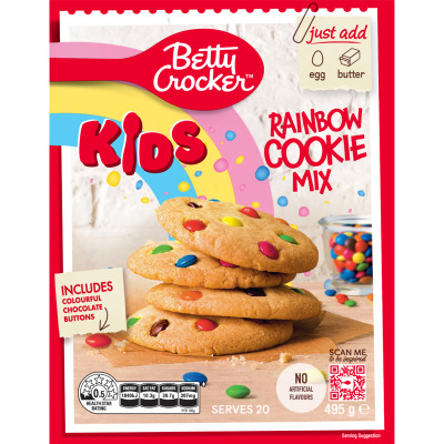 Betty Crocker Kids Rainbow Cookie Mix 495g