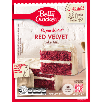 Betty Crocker Super Moist Red Velvet Cake Mix 450g