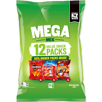 Bluebird Mega Mix Value Snack Packs 12 x 28g